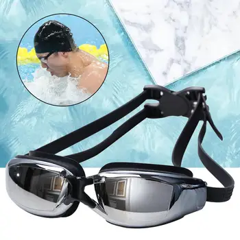 1 Комплект очила за плуване Водоустойчив професионални очила за плуване с безопасна катарама за водни спортове
