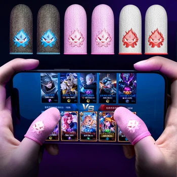 1 чифт за игри PUBG, ръкав за пръстите, дишащи ръкавици за защита на пръстите от пот, калъф за пръстите на сензорен екран за мобилни игри