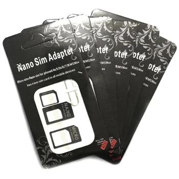 10шт 4в1 Комплект адаптери за нано-SIM-карти Micro SIM Стандартен конвертор СИМ-карти, с игла за Huawei Samsung USB безжичен рутер