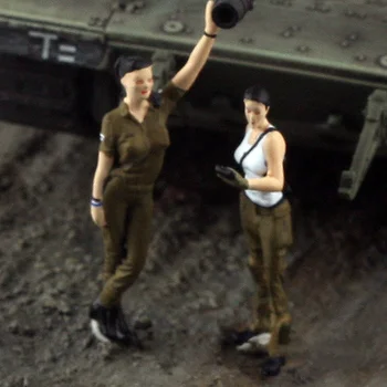2 елемента на Жената-Войник в мащаб 1/72, 2 Фигурки, Модел Играчки, Украса за сцена, направи си САМ, Кукла