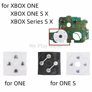2 ЕЛЕМЕНТА Стикер от токопроводящей филм за подмяна на контролера на Xbox One S, метална бутона на D-Pad за XBOX серия S, куполна панел за превключване на