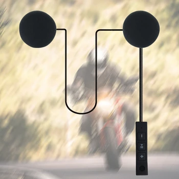 Bluetooth-слушалки BT5.0, мотоциклетни каски, слушалки, USB-зареждане с ухо за каране на мотоциклет, за спорт на открито