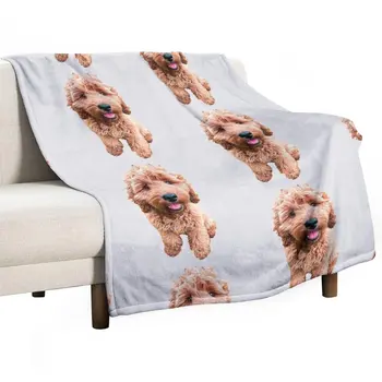 Cockapoo Cockerpoo Хубаво одеяло за кученца с драсканици, много големи топли одеяла Furrys за пътуване, пухкави завивки