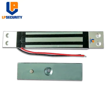 LPSECURITY задържане на усилие 180 кг невидим скрити електрически магнитно заключване за контрол на достъп до дървена стъклената врата на домашния офис