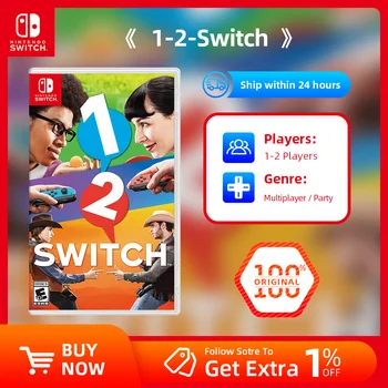 Nintendo Игра Switch - 1 - 2 Switch - мултиплейър екшън-бойни игри Физически касета за Switch OLED Lite