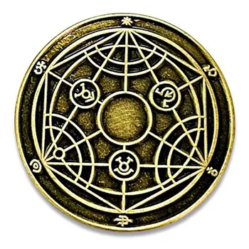 Аниме Fullmetal Alchemist Кръгла Эмалевая Брошка На Жени Бижута И Аксесоари