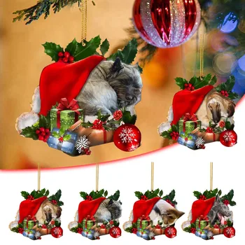 Висулки във формата на елхи, Сладко Кученце, Коледни украси, Раница за кола, Коледни украси, Коледен подарък 2024, Празнични аксесоари