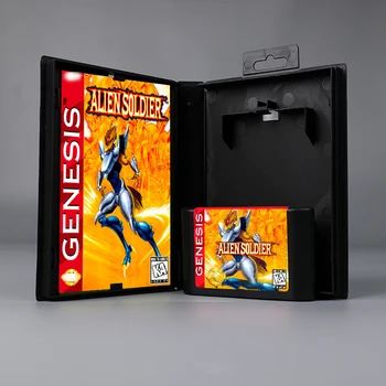 Един войник на САЩ или ЕВРО корица 16-битова игра на карти MD с предавателна кутия с ръководството за конзоли Sega Genesis Megadrive