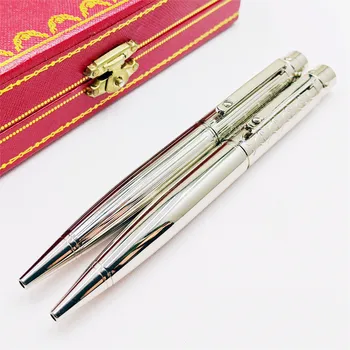 Златна Сребърна клипса, луксозна химикалка писалка серия Ca, химикалки серия Santos, висококачествени Канцеларски материали за писане.