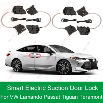 Интелигентен автоматичен Електрическа система за заключване на вратите с всасыванием за Volkswagen Lamando Tiguan Passat, Автоматична врата с меко затваряне на Вратата на автомобила с повишена тиха работа