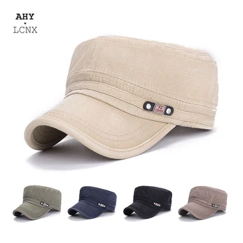 Корейската бейзболна шапка 2023 година за мъже, модни плоска шапка, военни шапки, памучен шапка възстановяване на предишното положение, Реколта выстиранные дамски шапки, шапки папины