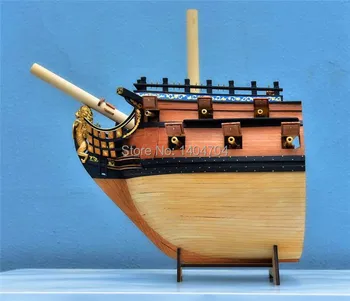 Модел NIDALE в мащаб 1/50 Вырезанная лазер дървена модел на лодка PRUA INGERMANLAND 1715 дървена модел на военен кораб носа част от SC MODEL kit