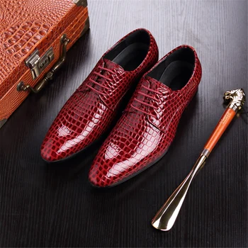 Мъжки лоферы, класически, луксозни вечерни модела обувки, мъжки кожени oxfords, модерен бизнес обувки за работа
