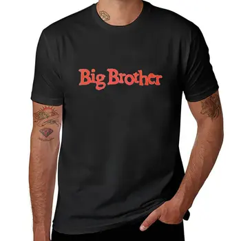 Нов вестник на Big brother, ретро-дизайн на тениски за скейтборд. Тениска черна тениска аниме облекло черни тениски за мъже