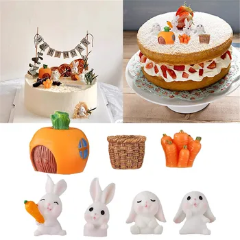 Украса на торта, Украса за печене зайче за рождения Ден Кошница с Корейски моркови