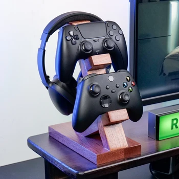 Универсална скоба геймпада, поставка за слушалки, закачалка, която е съвместима с Playstation5, поставка за игра дръжка, държач за основание