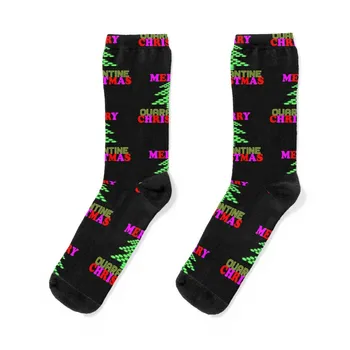 Чорапи Весела Quarantine Коледа, чорапи happy socks, подарък чорапи, мъжки и женски