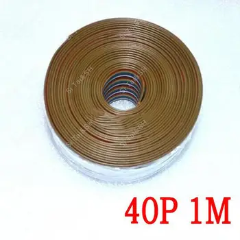 1 М 3,3 фута 40-лентов 40-пинов плосък цветен Дъгата лентов кабел IDC Тел Дъгата кабел
