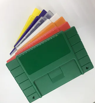 10 бр. Патрон за игра на карти, версия за САЩ, Замяна обвивка, Пластмасов калъф, защитни покривала за SNES SFC