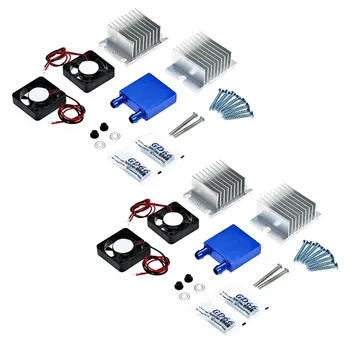 2 Комплекта на мини-климатика САМ Kit Термоелектрически Охладител Пелтие Система на охлаждане + Вентилатор за домашно инструмент