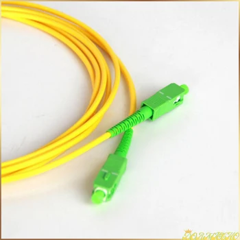 20PCS SC / APC, SC /APC Симплексный 3.0 мм PVC един режим оптичен кабел Fibra Optica Скок 1M 2M 3M