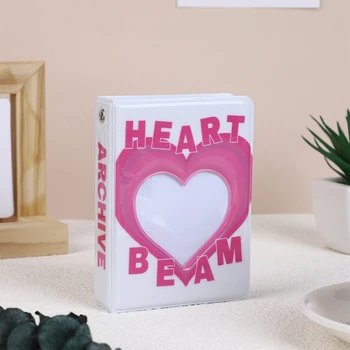 3-инчов Мини-Албум Kawaii Выдалбливают Сърцето си за Любовта Фото Книга За Съхранение САМ Idol Card Картички Коллекционируют Организатор