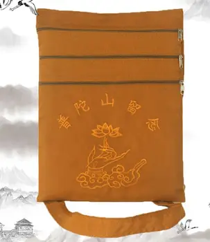 5 бр./лот холщовая чанта шаолиньских монаси чанти с lotus Будизма малки саше чанта за благословиите на будистки лоън архат буда дзен лайк пакет