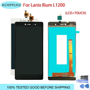 5-инчов 100% ТЕСТВАНИ LCD екран За Lanix llium l1200 носене LCD дисплей и сензорен екран в събирането на l1200 носене Смяна + Инструменти