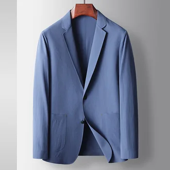 8726-T-Мъжки всекидневен костюм по поръчка, мъжки летен моден прост костюм по поръчка, с къси ръкави