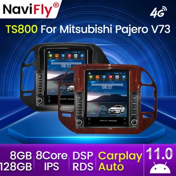 Android 11 Carplay 4G LTE За Tesla Вертикално Автомобилното Радио на Видео За Mitsubishi Pajero V60 V68 V73 1999-2006 Мултимедиен плейър GPS