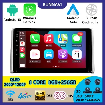 Android 13 За Toyota RAV4 РАВ 4 2018-2020 Ниска Цена Автомобилни Стерео Радио Мултимедиен Плейър GPS Навигация Безжичен Carplay DSP RDS