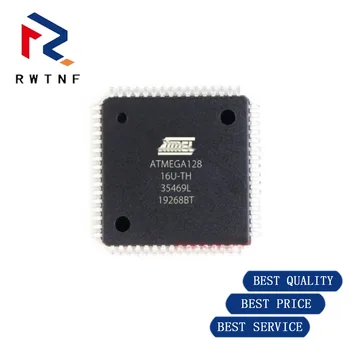 ATMEGA128-16AU TQFP-64 Нова оригинална чип AVR микроконтролера AVR® ATmega 8-битова 16 Mhz 128 KB (64K x 16) FLASH 64-TQFP (14x14)