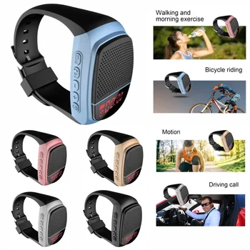 Bluetooth-съвместими ръчни часовници за джогинг, USB зареждане, ръчен аудио-часовници за селфи, Колоездене часовници за бягане / туризъм