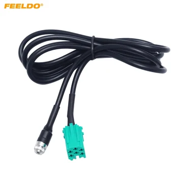 FEELDO 1бр Нов 150 см Aux кабел адаптер Mini ISO 3,5 мм Жак, кабел за Renault OEM радио CD плейър жилен кабел # CT2859
