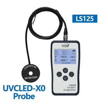 Linshang LS126A UVA Радиометър LS125 Измерител на Ултравиолетова Радиация за Дозата Енергия Бактерицидной Лампи с Високо Налягане UVC