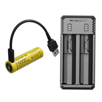 NITECORE NL2150R 21700 Литиево-йонна батерия, USB-C 5000 ма 5A 3,6 В 18 Wh Батерия за фенерче UI1 UI2 Зарядно устройство