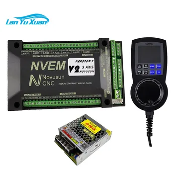 NVEM mach3 контролер с ЦПУ 3/4/5/6 система аксиални контролер комплект гравировального металообработващи машини с ЦПУ 6 електронни маховичков с цифров дисплей