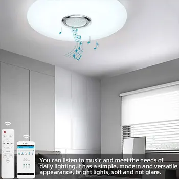 RGB Home Decoration APP Light Control Bluetooth-съвместима Интелигентна Led Лампа с Регулируема Яркост с Дистанционно Управление високоговорител 2800K-6500K