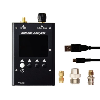 Surecom SA-250 132-173/200-260/400- Цветен Графичен Антена анализатор 519 Mhz S. W. R. Адаптер SMA към BNC / SMA с USB-кабел за зарядно устройство