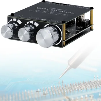 TPA3116D2 БТ 5.0 Високоговорител стерео аудио усилвател 2x100 W стерео цифров усилвател Модул заплати стерео регулиране на високи и ниски честоти