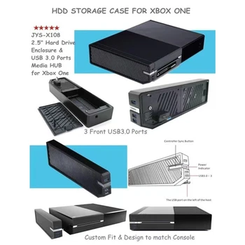 Аксесоари ForXbox One USB порт удължен до 3 порта, хъб разширяване на високоскоростни порта USB 3.0 за игралната конзола forXbox One