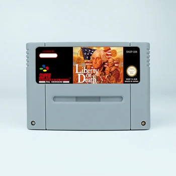 Детска карта на Liberty or Death за игрови конзоли SNES EUR PAL, САЩ NTSC, 16-битов касета за игри