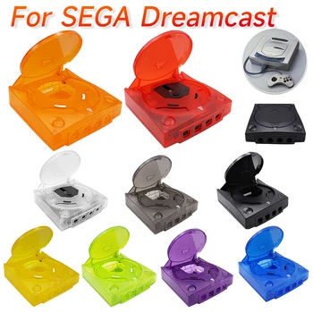 За SEGA Dreamcast DC Подмяна на корпуса Пластмасов корпус Ретро Игрова конзола Прозрачни защитни кутии