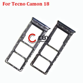 За Tecno Camon 18 18P 19 Pro CH7n Притежател на Устройство за Четене на Сим-карти на Притежателя на Тавата За Sim-Карти Слот Адаптер Резервни части