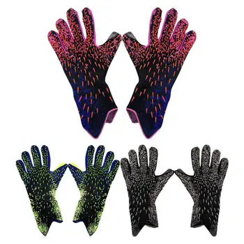 Латекс вратарские ръкавици Футболни вратарские Дишащи ръкавици нескользящие износоустойчиви ръкавици за футбол вратарите Тийнейджъри и възрастни