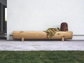 Мебели за скандинавски на семейството, пейка за телевизор, творчески дървен стол за смяна на на обувките от масивно дърво