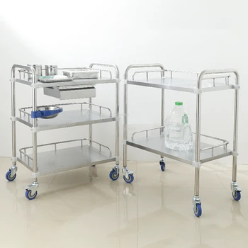 Модерни Салонные колички от неръждаема стомана Креативна Салонная мебели Салон за Красота Количка за медицински инструменти Болница Мобилна Количка за съхранение