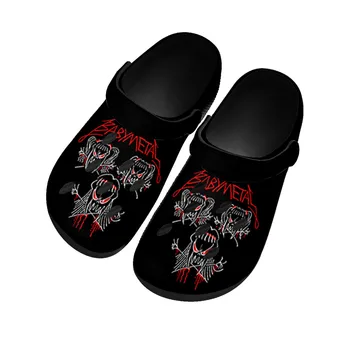 Модни домашни сабо Babymetal в стила на рок-група и поп-музика; водоустойчив обувки по поръчка; Мъжки дамски обувки за юноши; дишаща плажни чехли с дупки