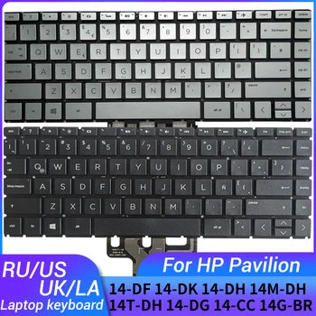 НОВАТА клавиатура за лаптоп на български/американски/английски/испански/латински/бразилския езика за HP Pavilion X360 14-DF 14-DK 14-DH 14-DG 14M Н-14T-DH 14-CC 14 ГРАМА-BR