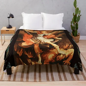 Одеяло в стил Св. Архангел Михаил, красиви плажни наметала сладък клетка